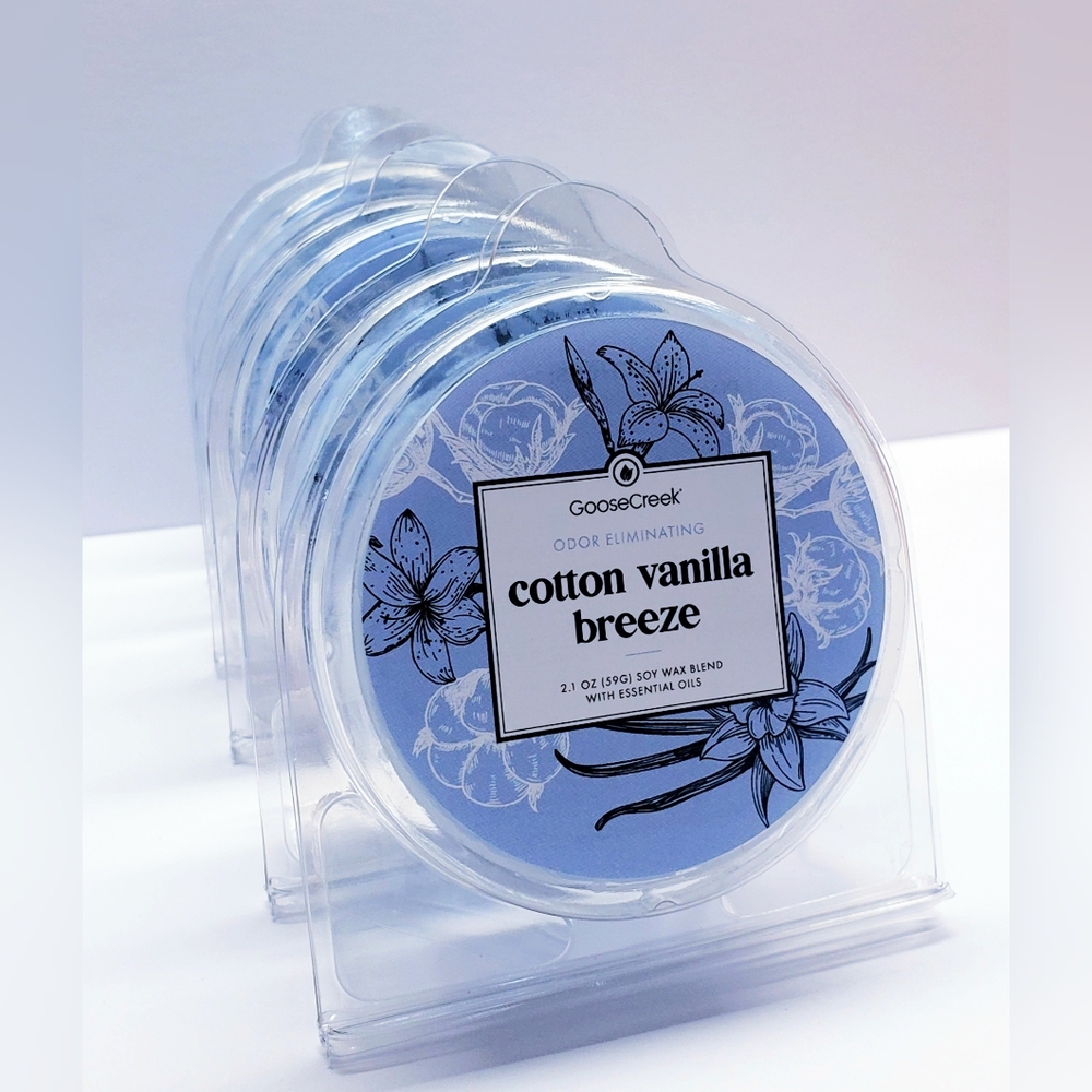 Goose Creek COTTON VANILLA BREEZE Scented Wax Melts-$8 per pack